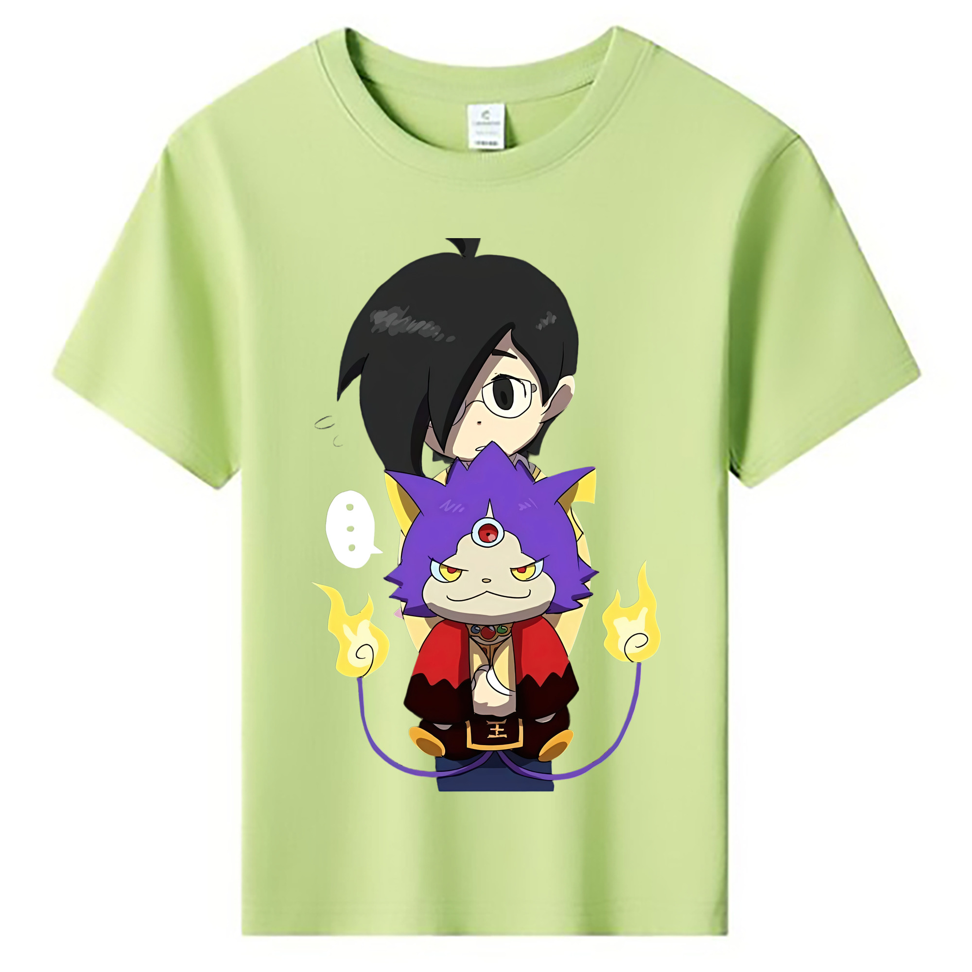 （画像用） 妖怪ウォッチ Yo-kai Watch 綿100％キッズTシャツ（フロントプリント）